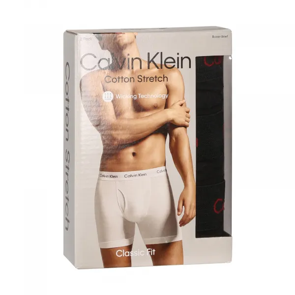 3PACK pánske boxerky Calvin Klein čierné (NB2616A-NC1) M, trenky