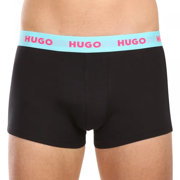 3PACK pánske boxerky HUGO viacfarebné (50469766 730) M, trenky