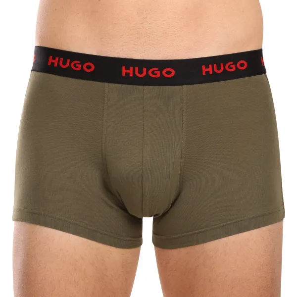 3PACK pánske boxerky HUGO viacfarebné (50480170 306) M, trenky