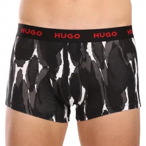 3PACK pánske boxerky HUGO viacfarebné (50480170 022) M, trenky