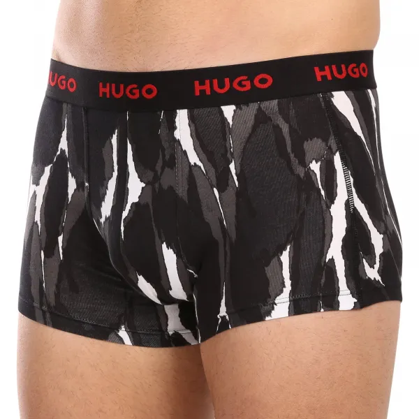3PACK pánske boxerky HUGO viacfarebné (50480170 022) M, trenky