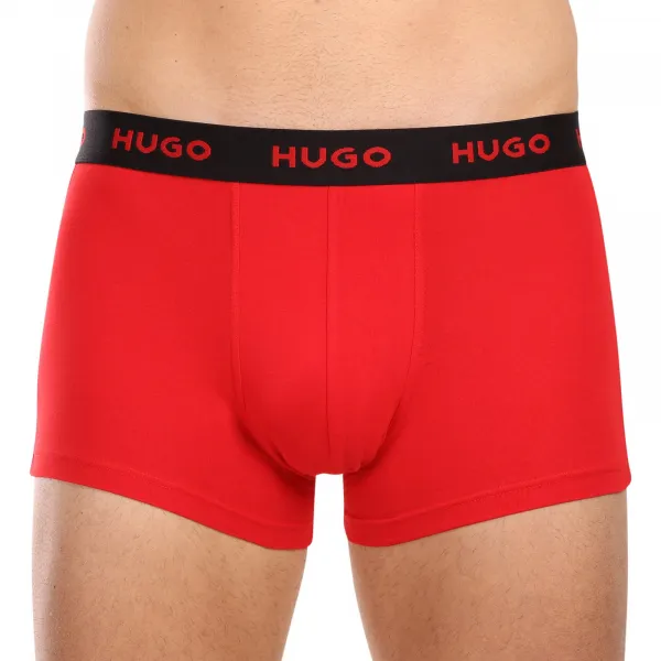 3PACK pánske boxerky HUGO viacfarebné (50480170 022) M, trenky