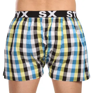 3PACK pánske trenky Styx športová guma viacfarebné (3B102426) M, trenírky