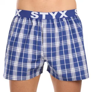 3PACK pánske trenky Styx športová guma viacfarebné (3B102426) M, trenírky