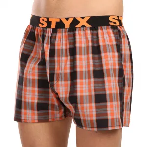 Pánske trenky Styx športová guma viacfarebné (B1026) S, trenírky