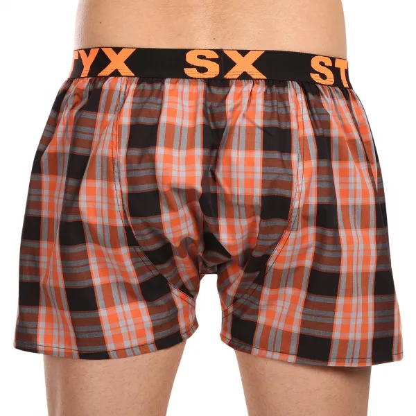 Pánske trenky Styx športová guma viacfarebné (B1026) S, trenírky
