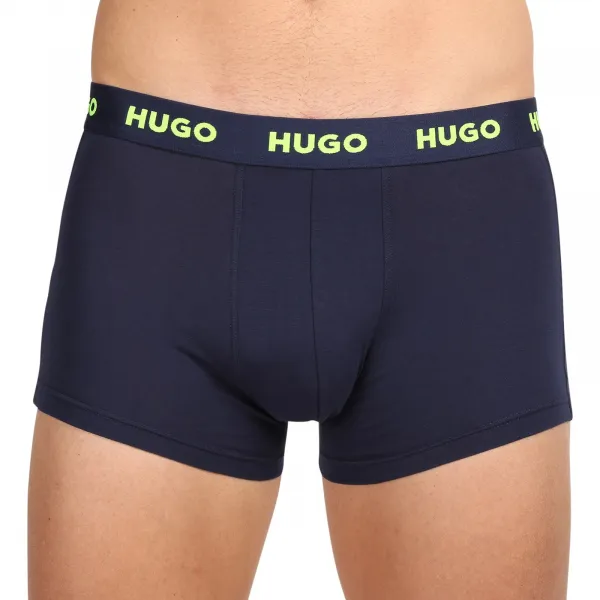 3PACK pánske boxerky HUGO viacfarebné (50469766 414) M, trenky