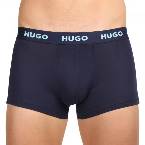 3PACK pánske boxerky HUGO viacfarebné (50469766 414) M, trenky