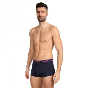 3PACK pánske boxerky HUGO viacfarebné (50469766 414) M, trenky