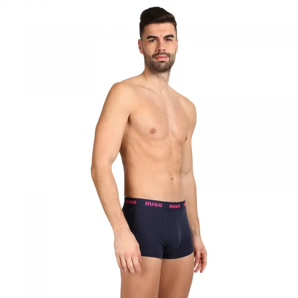 3PACK pánske boxerky HUGO viacfarebné (50469766 414) M, trenky