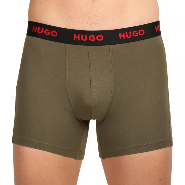 3PACK pánske boxerky HUGO viacfarebné (50510192 321) M, trenky