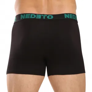 3PACK pánske boxerky Nedeto čierne (3NB003b) M, trenky
