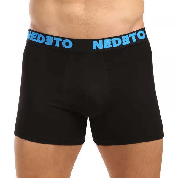 3PACK pánske boxerky Nedeto čierne (3NB003b) M, trenky