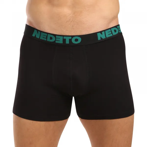 3PACK pánske boxerky Nedeto čierne (3NB003b) M, trenky