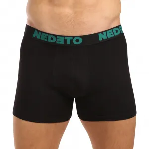 3PACK pánske boxerky Nedeto čierne (3NB003b) M, trenky