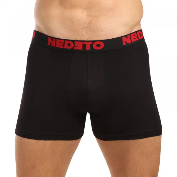 3PACK pánske boxerky Nedeto čierne (3NB003b) M, trenky
