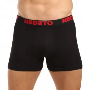 3PACK pánske boxerky Nedeto čierne (3NB003b) M, trenky