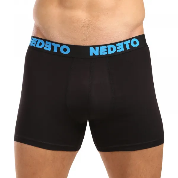 5PACK pánske boxerky Nedeto čierne (5NB003) 4XL, trenky