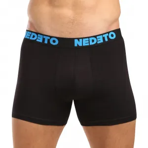 5PACK pánske boxerky Nedeto čierne (5NB003) 4XL, trenky