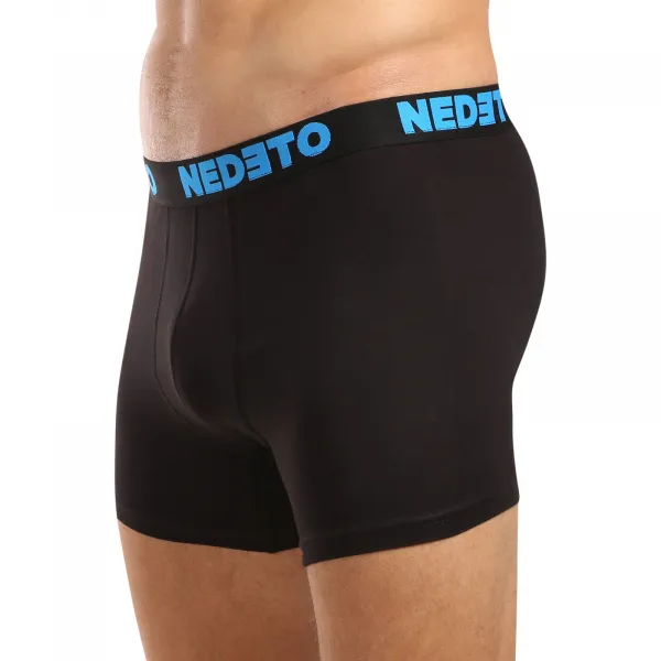 5PACK pánske boxerky Nedeto čierne (5NB003) 4XL, trenky