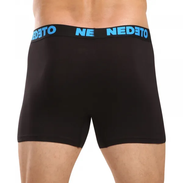 5PACK pánske boxerky Nedeto čierne (5NB003) 4XL, trenky
