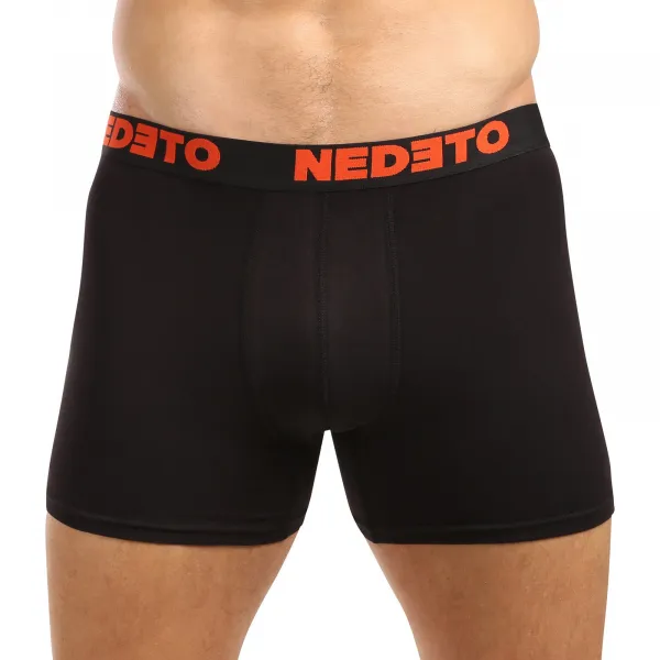 5PACK pánske boxerky Nedeto čierne (5NB003) 4XL, trenky
