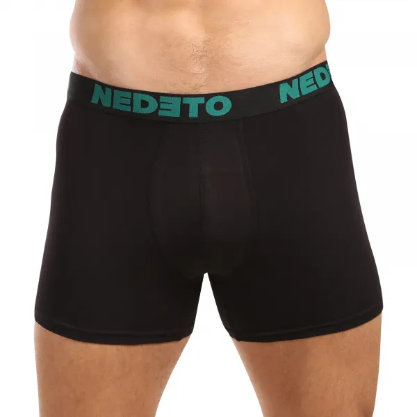 5PACK pánske boxerky Nedeto čierne (5NB003) 4XL, trenky