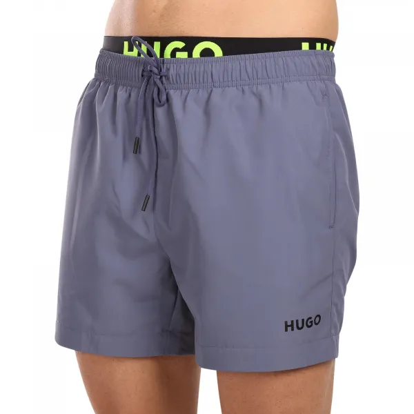 Pánske plavky HUGO sivé (50496287 423) M