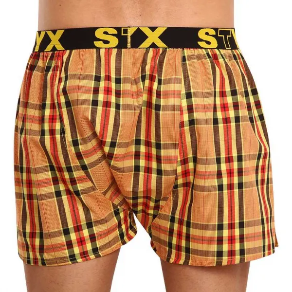3PACK pánske trenky Styx športová guma viacfarebné (3B092140) M, trenírky