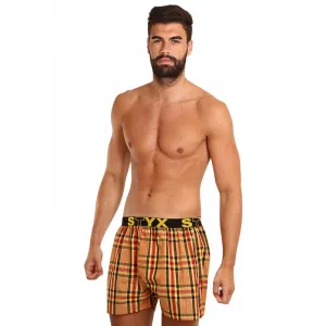 3PACK pánske trenky Styx športová guma viacfarebné (3B092140) M, trenírky