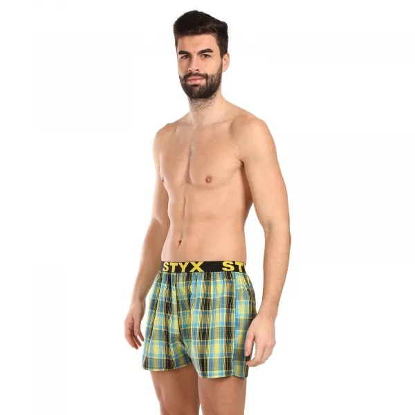 5PACK pánske trenky Styx športová guma viacfarebné (5B102125) L, trenírky