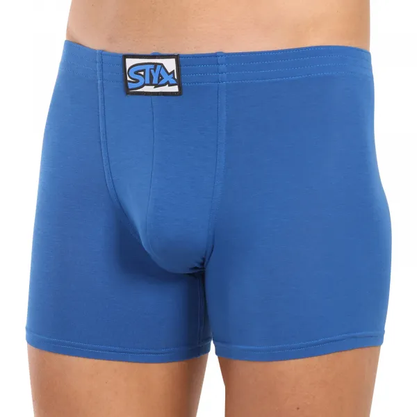3PACK pánske boxerky Styx long klasická guma modré (3F1167) M, trenky