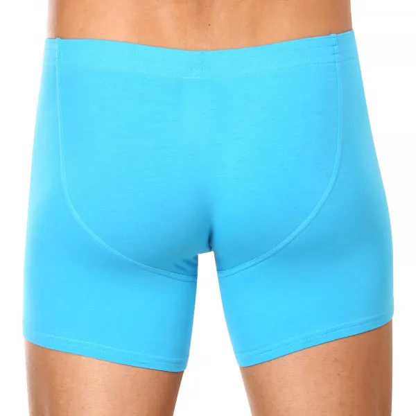 3PACK pánske boxerky Styx long klasická guma svetlo modré (3F1169) M, trenky