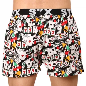 3PACK pánske trenky Styx art športová guma viacfarebné (3B11830) M, trenírky