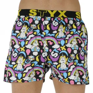 3PACK pánske trenky Styx art športová guma viacfarebné (3B11830) M, trenírky