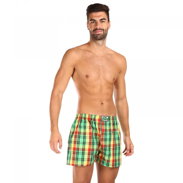3PACK pánske trenky Styx klasická guma viacfarebné (3A100618) M, trenírky
