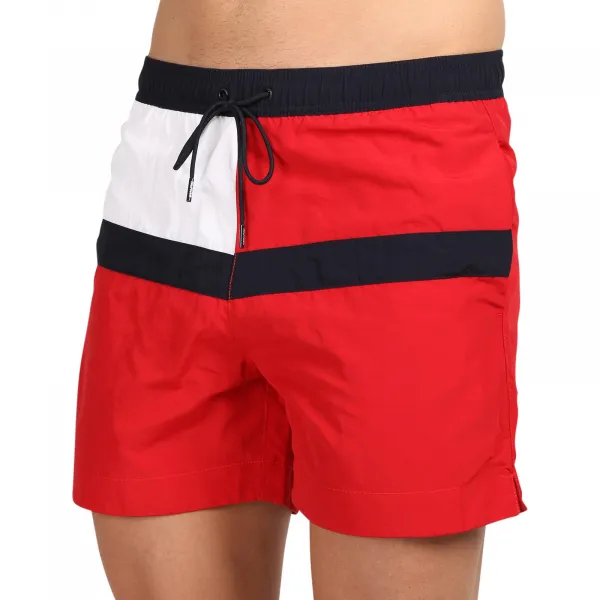 Pánske plavky Tommy Hilfiger červené (UM0UM03259 XLG) M