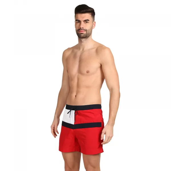 Pánske plavky Tommy Hilfiger červené (UM0UM03259 XLG) M