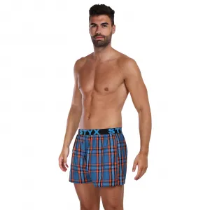 3PACK pánske trenky Styx športová guma viacfarebné (3B100710) M, trenírky