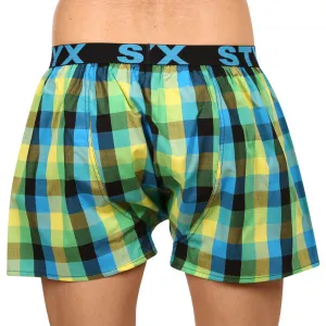 3PACK pánske trenky Styx športová guma viacfarebné (3B092638) S, trenírky
