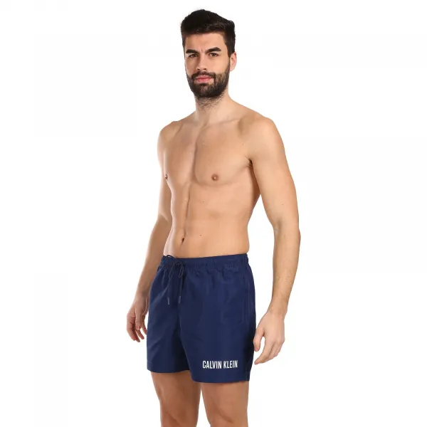 Pánske plavky Calvin Klein modré (KM0KM00992-C7E) S