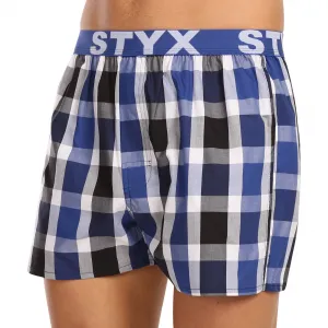3PACK pánske trenky Styx športová guma viacfarebné (3B100619) S, trenírky