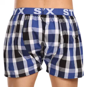 3PACK pánske trenky Styx športová guma viacfarebné (3B100619) S, trenírky