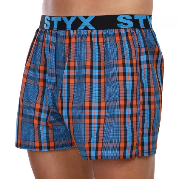 3PACK pánske trenky Styx športová guma viacfarebné (3B100710) M, trenírky