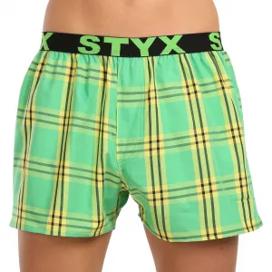 3PACK pánske trenky Styx športová guma viacfarebné (3B100619) S, trenírky