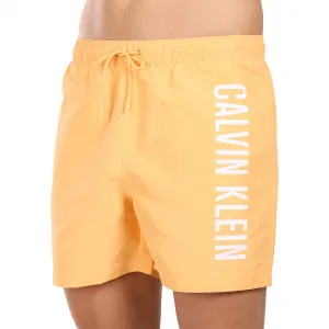 Pánske plavky Calvin Klein oranžové (KM0KM01004-SAN) M