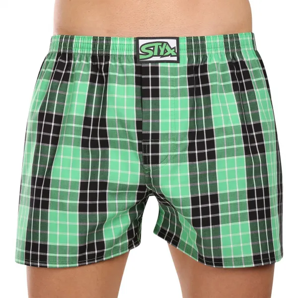 3PACK pánske trenky Styx klasická guma viacfarebné (3A102729) S, trenírky
