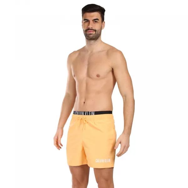Pánske plavky Calvin Klein oranžové (KM0KM00992-SAN) M