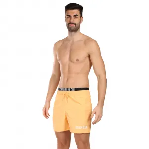 Pánske plavky Calvin Klein oranžové (KM0KM00992-SAN) M