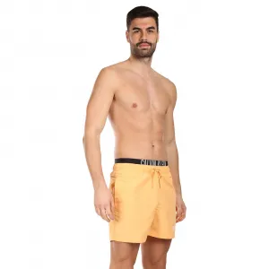 Pánske plavky Calvin Klein oranžové (KM0KM00992-SAN) M